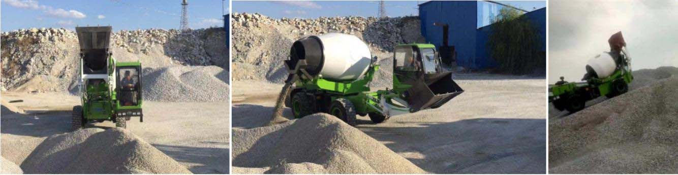 Self Loading Concrete Mixer Models and Their Applications