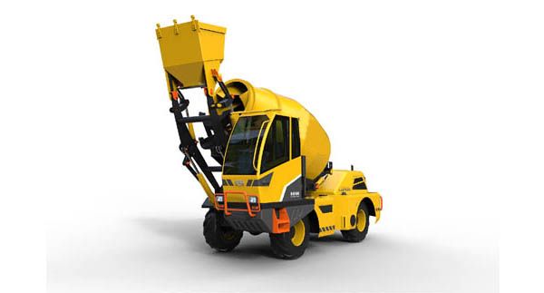Self Loading Concrete Mixer Truck for Ground Hardening
