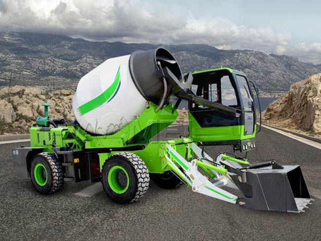 The Self Loading Mobile Concrete Mixer for House Building