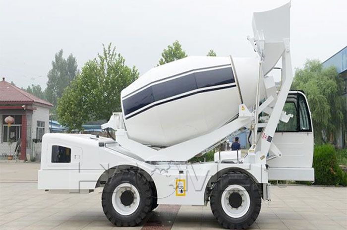 The Automatic Water Injection System of Self Feeding Concrete Mixer