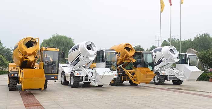 Self Loading Concrete Mixer for Warehouse Project